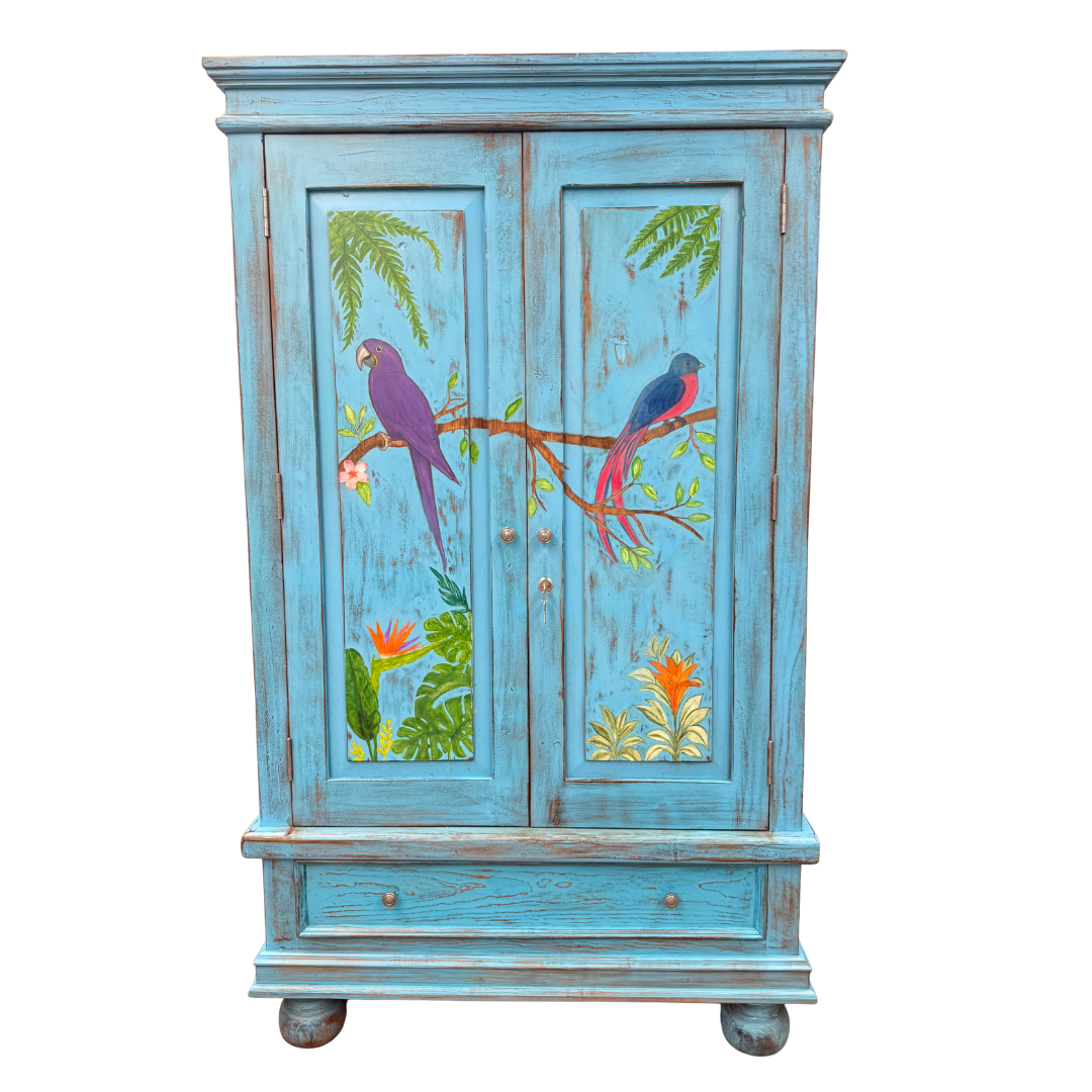 Bar con porta copas y porta botellas